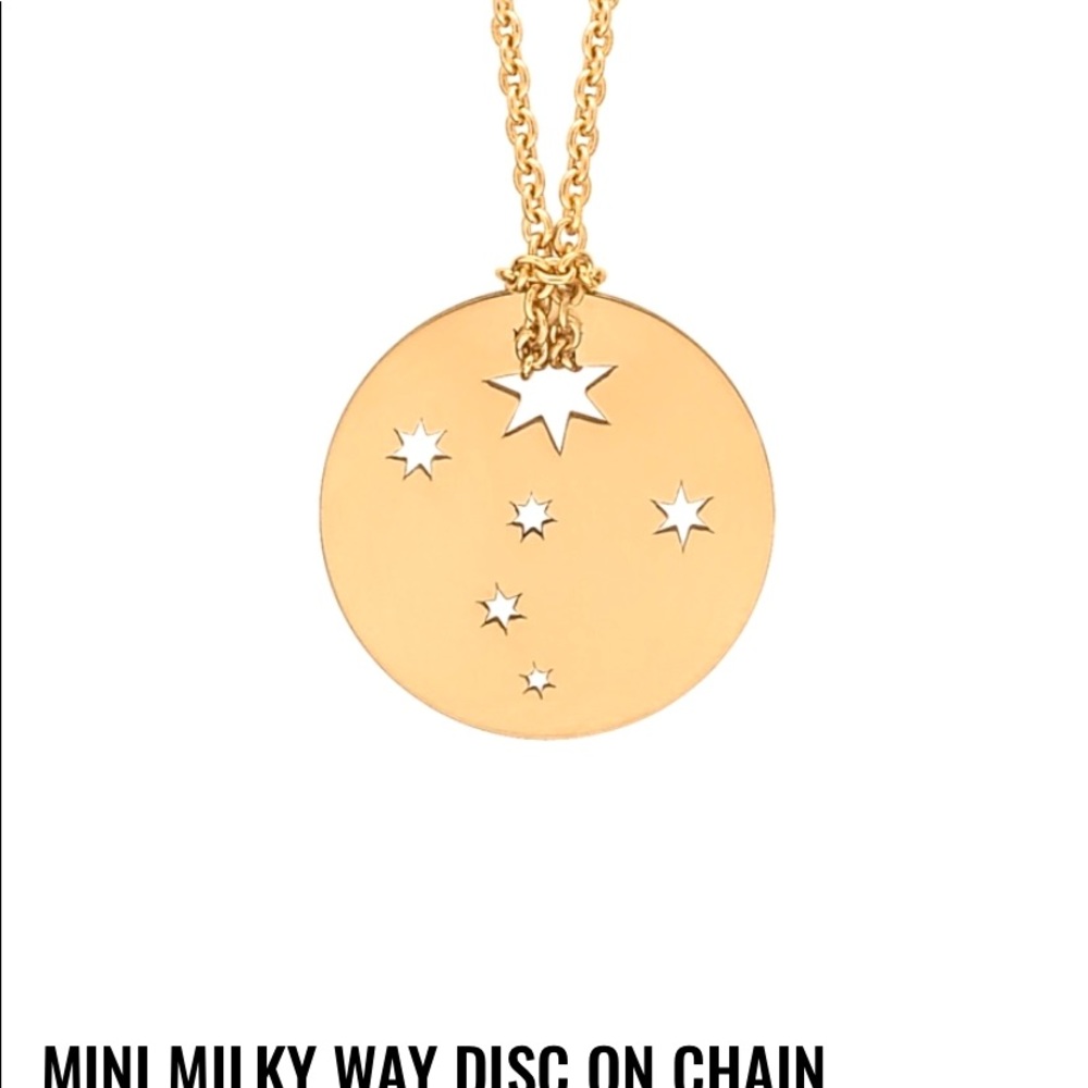 BNWOT Ginette NY Milky Way necklace 18K rose gold